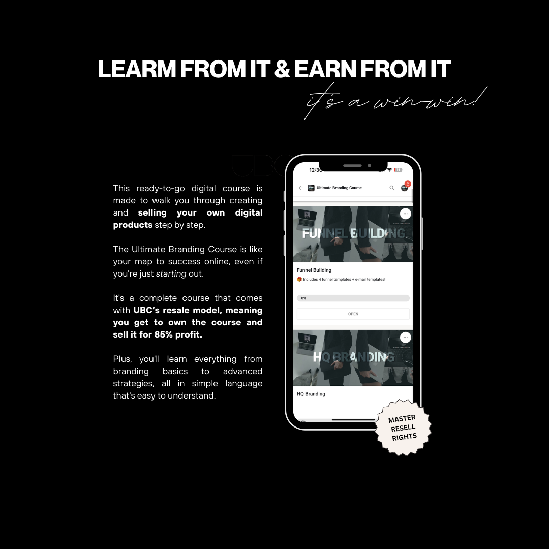 UBC branding and marketing course toolkit for entrepreneurs and digital creators