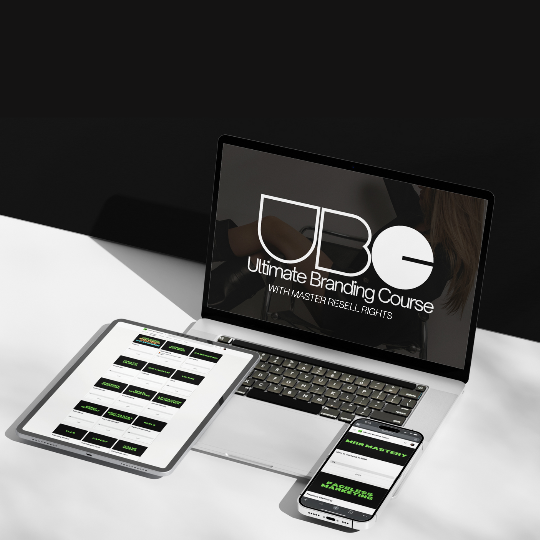 Ultimate Branding Course UBC digital product with 29+ video modules and lifetime access