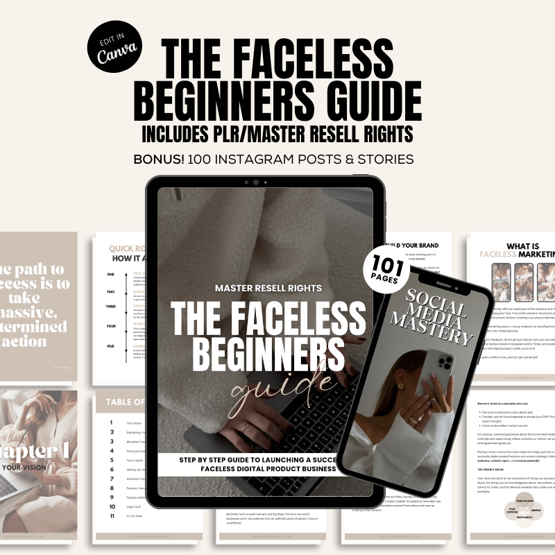 The Faceless Beginners Guide - Elevate Her Agency