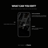 50 Dark & Modern Instagram Reel Covers & Posts