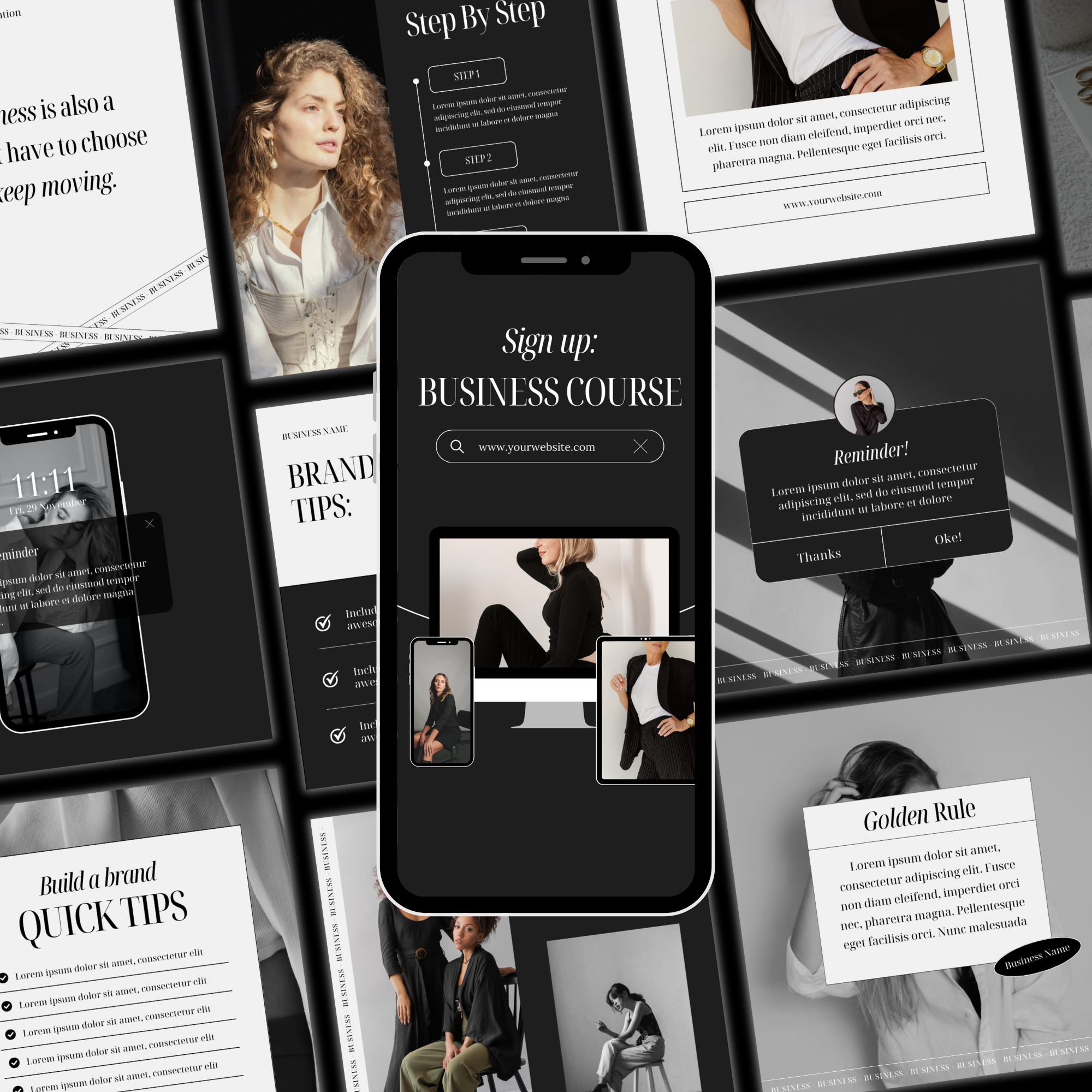 200 Coaching Instagram Templates - Elevate Her Agency