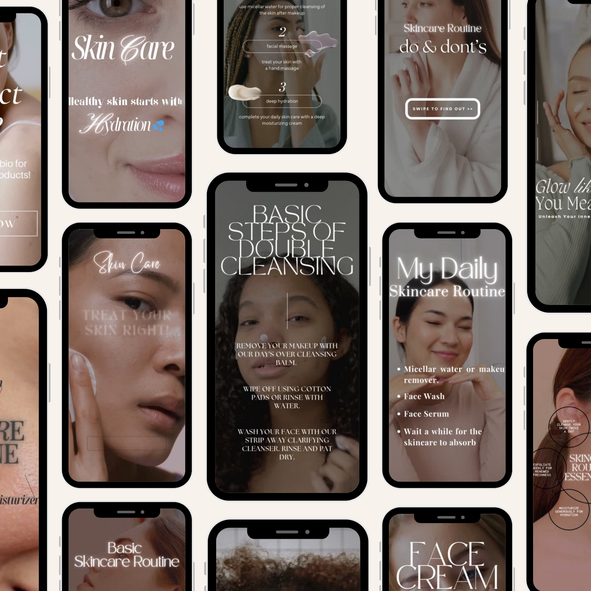 330 Skincare Reels & Stock Photos Bundle