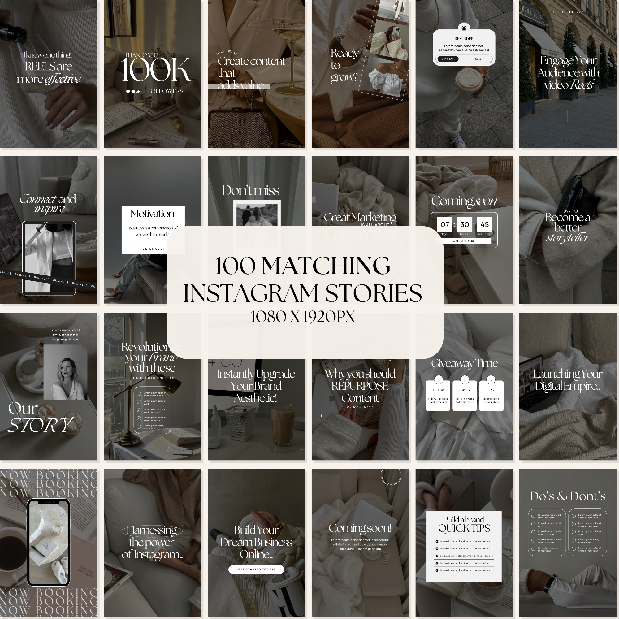200 Social Media Marketing Templates - Elevate Her Agency