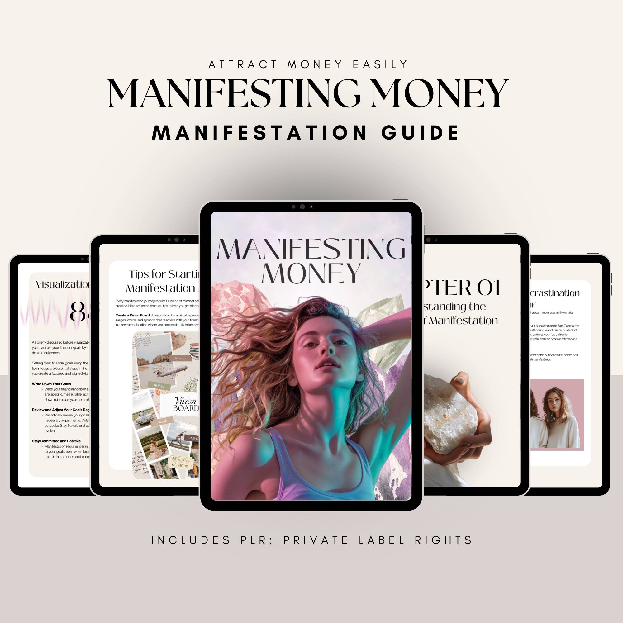 Manifesting money guide: Learn how to attract wealth, abundance, and financial freedom.